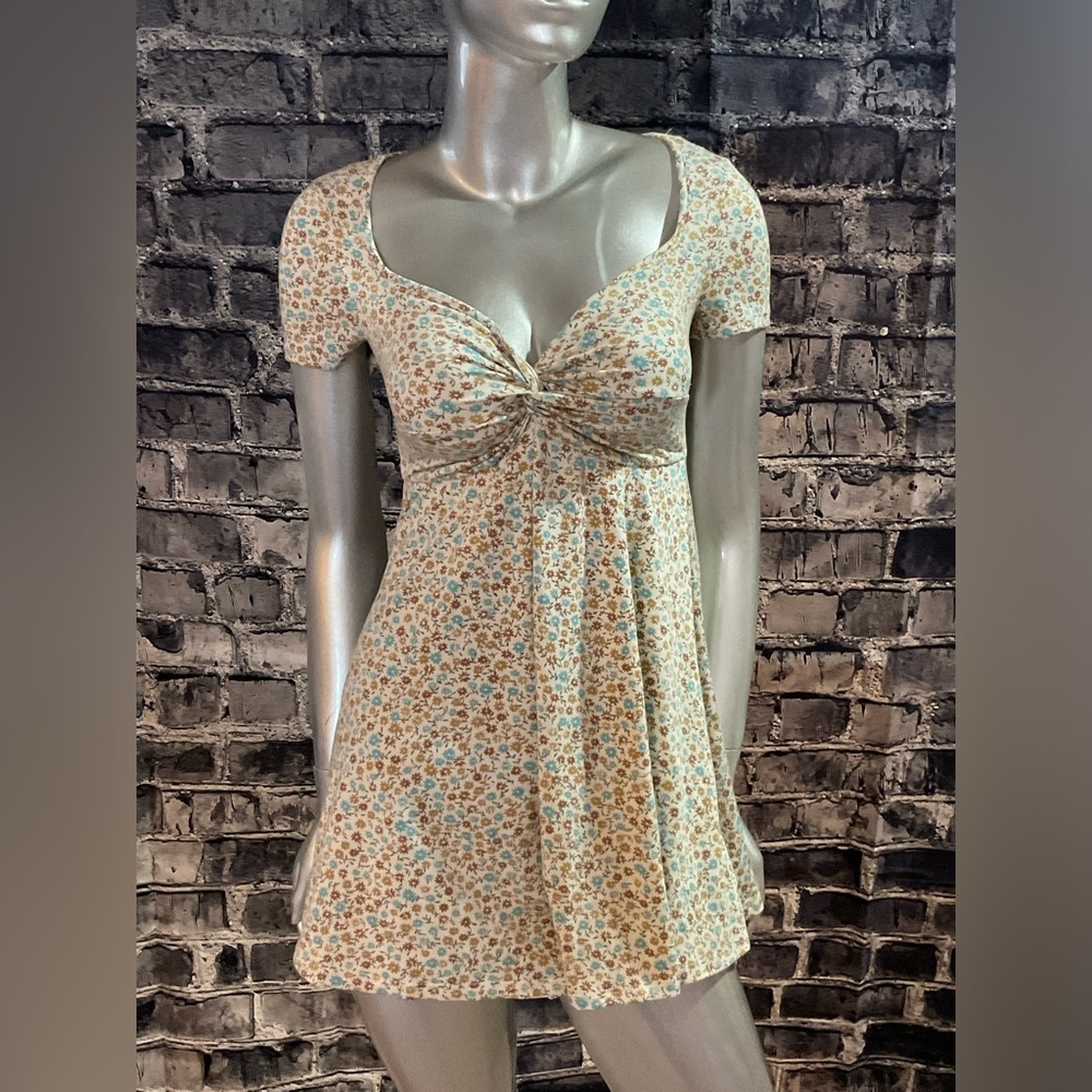 White Floral Print Summer Babydoll Jumper Romper